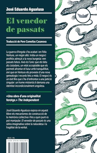 José Eduardo Agualusa, Pere Comellas Casanova: El venedor de passats (Català language, 2025, Edicions del periscopi)