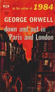 George Orwell: down and out in Paris and London (1967, Berkley Medallion)