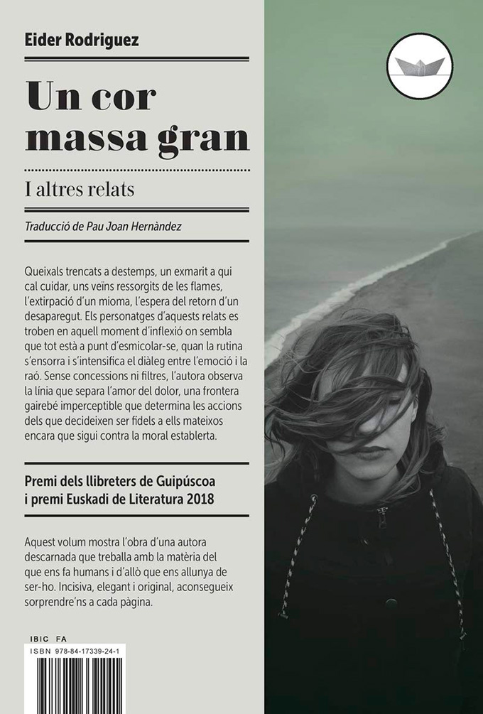 Eider Rodríguez: Un cor massa gran (català language, 2019, Edicions del Periscopi)