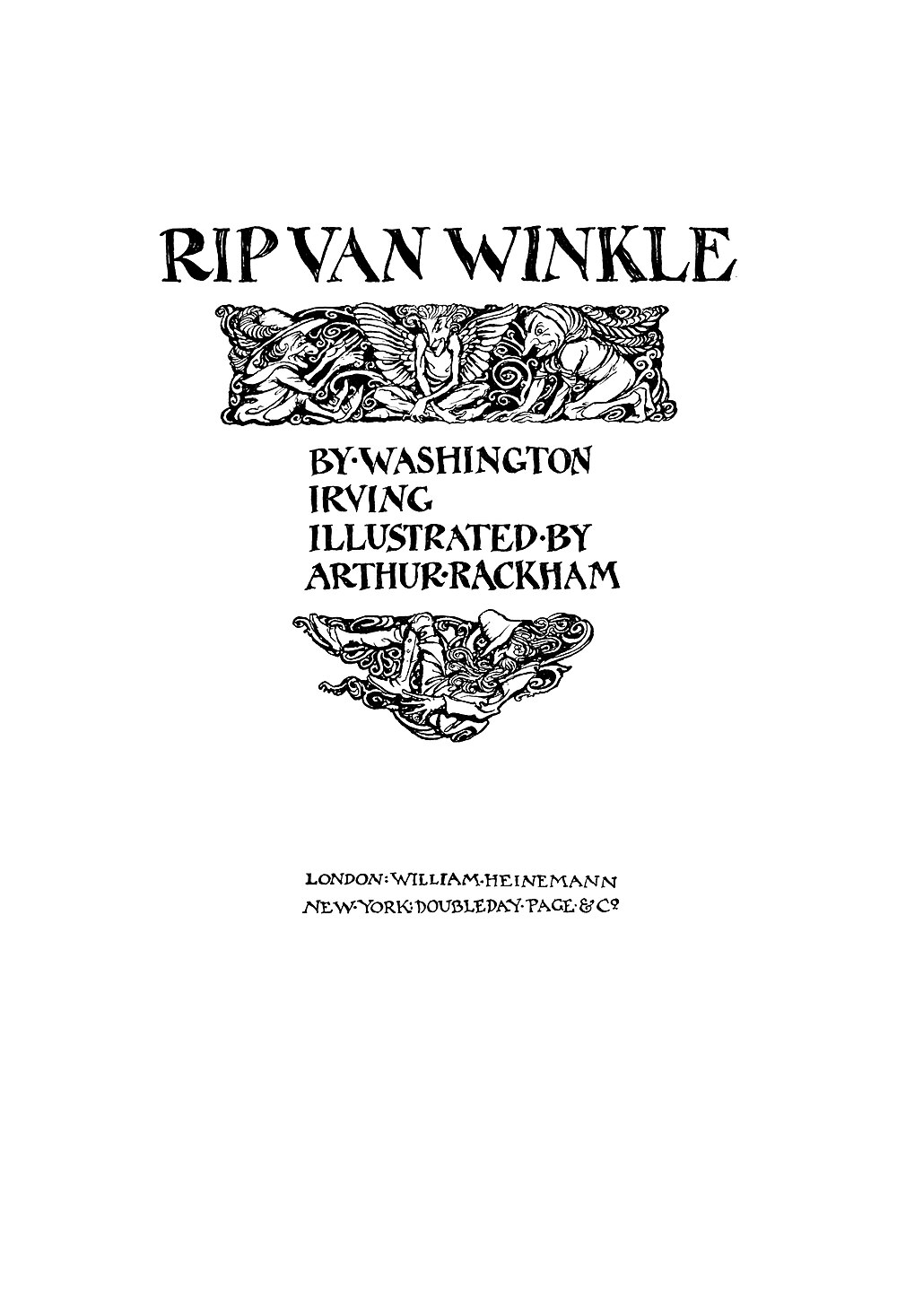 Washington Irving: Rip Van Winkle (1919, Heinemann, Doubleday)